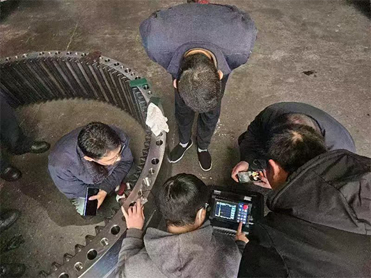 測無損滲碳層厚度，中高頻大型齒輪淬火層深度測量，回轉(zhuǎn)體支撐淬火層測量